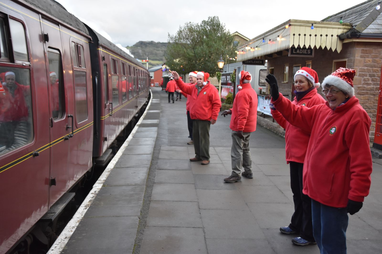 Festive arrival at GWSR